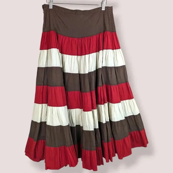V. Jessica Layered Peasant Skirt - Picture 4 of 7